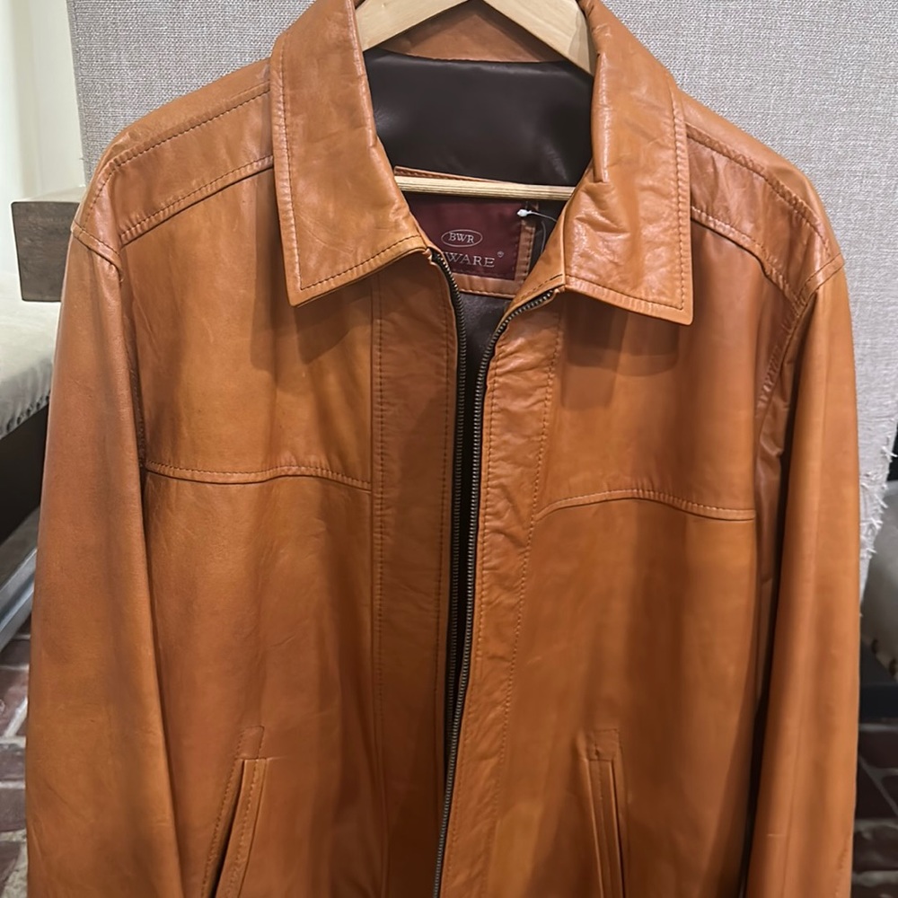 Leather jacket xxl for man